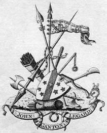 Bookplate of John Legard of Ganton